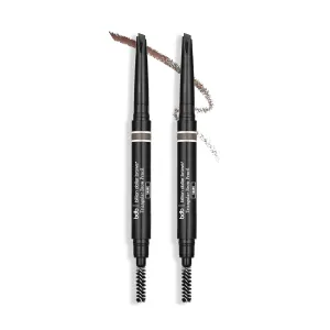 bdb Triangular Universal Eyebrow Pencil, Precision Tip & Spoolie, Waterproof, Define Shape and Fill Brows, 2-Pack