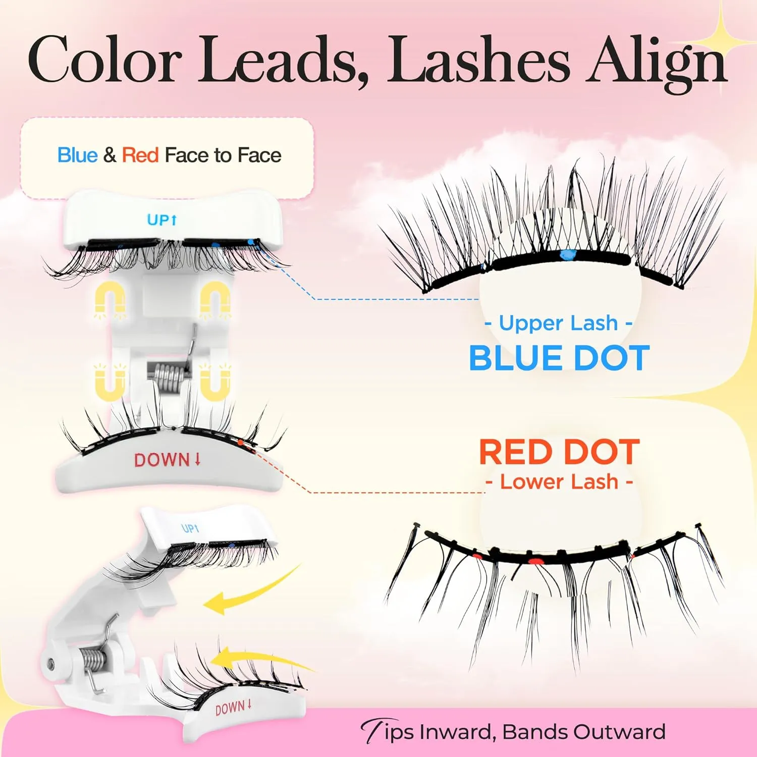 Bepholan Soft Magnetic Eyelashes with Applicator Reusable Upgrade Magnetic Lashes Natural Look No Glue Needed Easy to Wear and Remove(RC25)