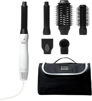 BONDIBOOST 6-in-1 Everlast Airstyler System - Wet to Dry Hair Styler, Hair Dryer Brush with Curlers, Round Brushes, Dryer & Concentrator Attachments, Versatile Heat & Airflow Settings   All Hair Types