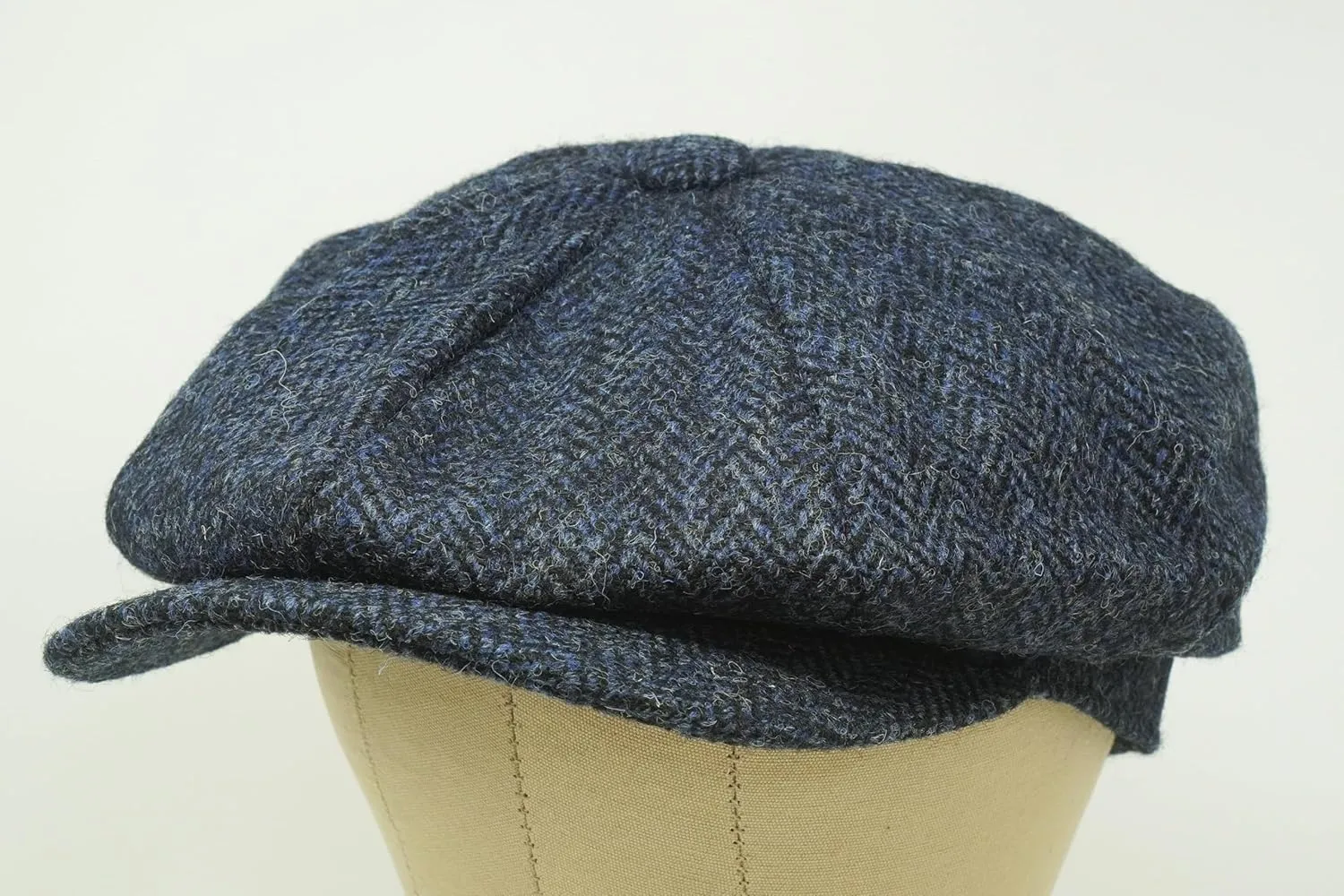 Borges & Scott Lomond Newsboy Cap - 100% Handwoven Wool - Harris Tweed - Water Resistant