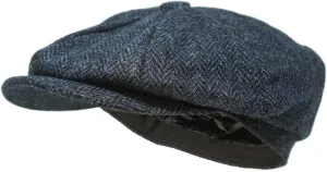 Borges & Scott Lomond Newsboy Cap - 100% Handwoven Wool - Harris Tweed - Water Resistant