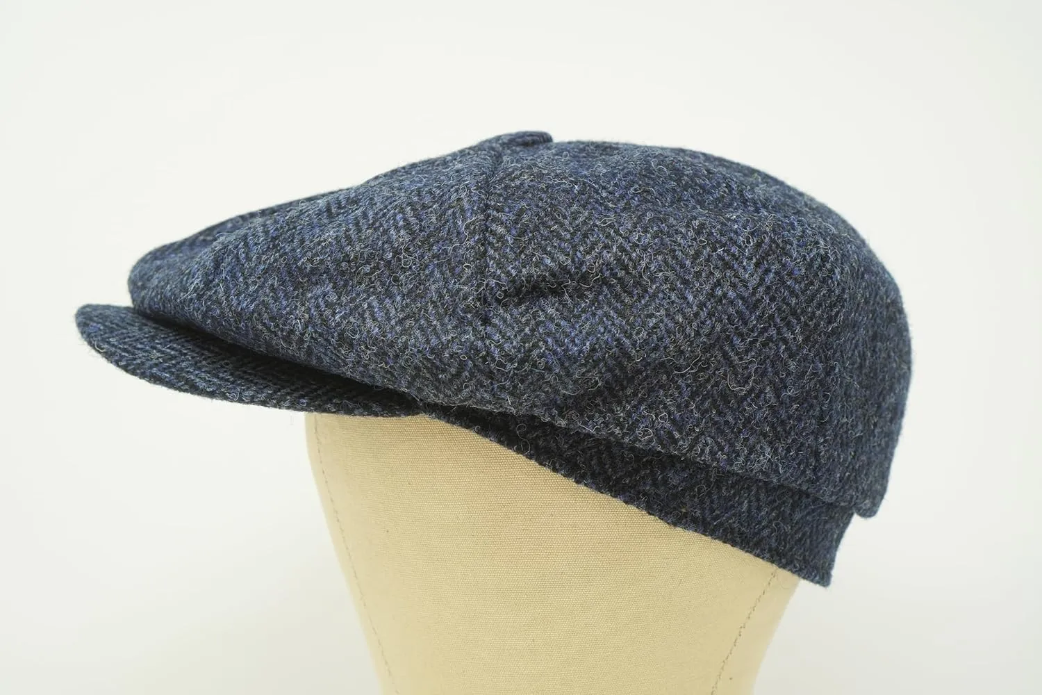 Borges & Scott Lomond Newsboy Cap - 100% Handwoven Wool - Harris Tweed - Water Resistant