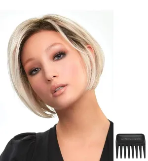 Bundle - 3 item: Ignite Petite Wig by Jon Renau, Christy's Wigs Q & A Booklet & Wide Tooth Comb - Color: 101F48T