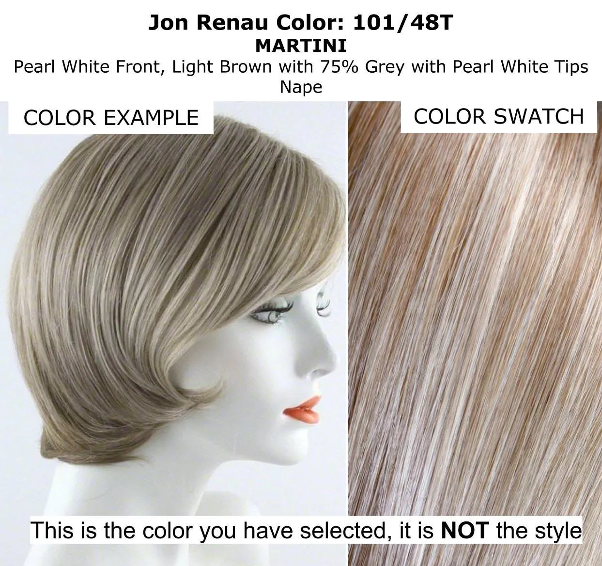 Bundle - 3 item: Ignite Petite Wig by Jon Renau, Christy's Wigs Q & A Booklet & Wide Tooth Comb - Color: 101F48T