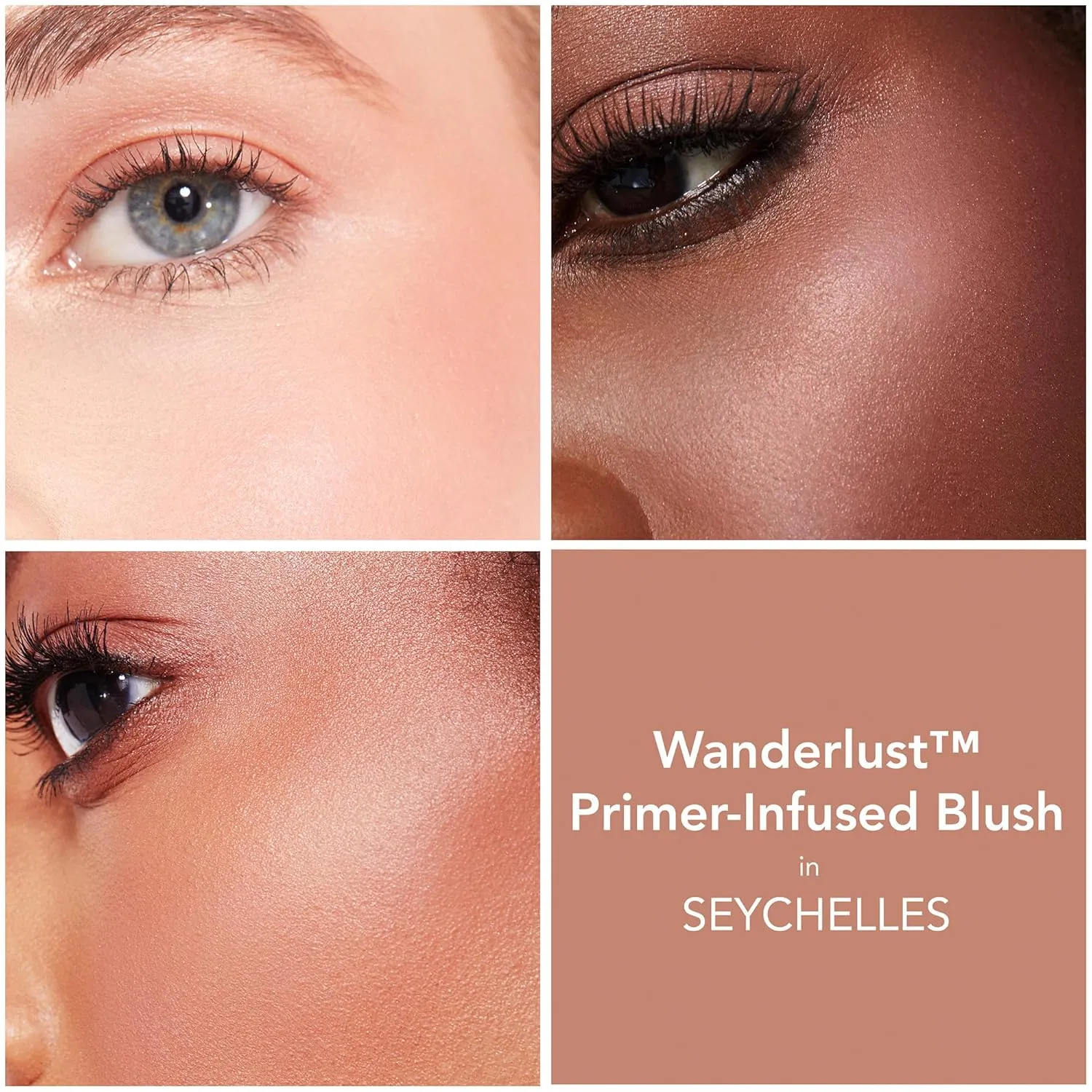 BUXOM Wanderlust Primer-Infused Powder Blush, Powder-to-Silk Formula, Blush for Cheeks, Highly Pigmented, Hyaluronic Acid-Infused
