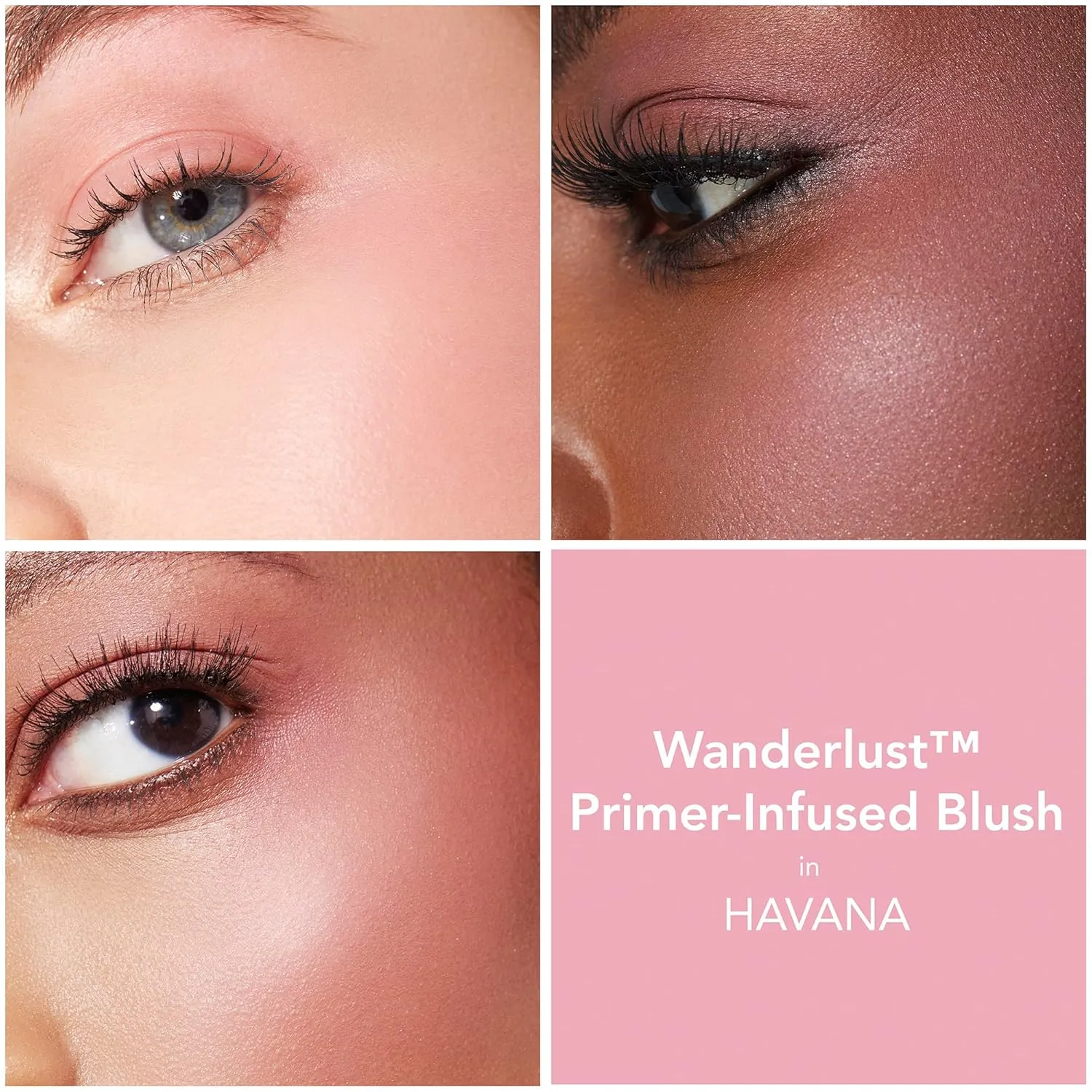 BUXOM Wanderlust Primer-Infused Powder Blush, Powder-to-Silk Formula, Blush for Cheeks, Highly Pigmented, Hyaluronic Acid-Infused