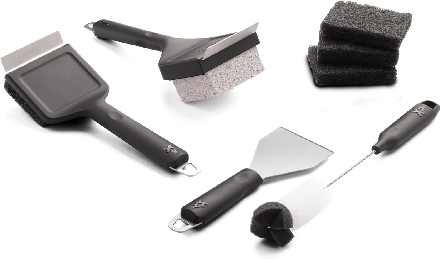 Camp Chef Griddle Cleaning Kit - Flat-Top Griddle Accessories Includes Scraper, 4 Scouring Pads, Pumice Stone & Grease Chute Brush