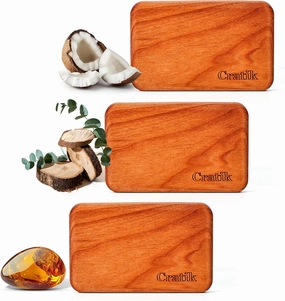 Car Air Freshener - Wood Air Freshener - Car Odor Eliminator for Visor Clip-Variety Scent Refill, Vehicle Scent Diffuser for Cabin, Truck & SUV - Pack of 3 (Teak-Amber-Cabana)- NO CLIP INCLUDED