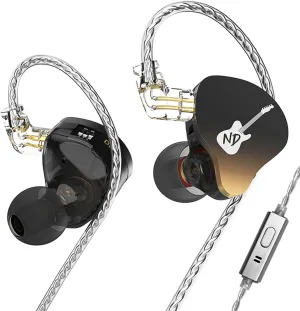 CCA ND DD3 4 Tone Adjustable in Ear Monitor Headphones, Dual Cavity Dual Magnetic Dynamic IEM Earphones, Clear Sound & Deep Bass Earphones Wired, Gaming Earbuds with 2pin Detachable Cable