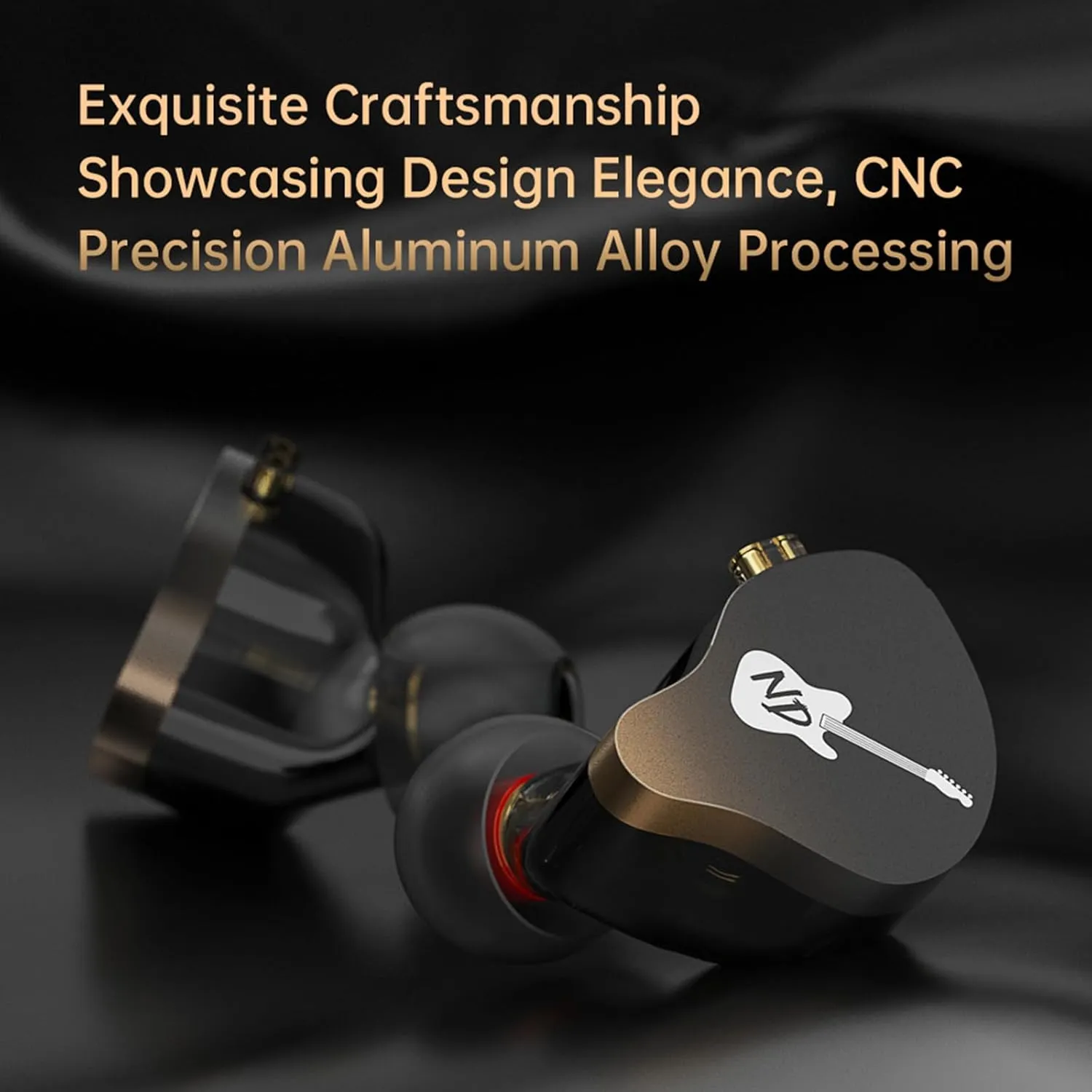 CCA ND DD3 4 Tone Adjustable in Ear Monitor Headphones, Dual Cavity Dual Magnetic Dynamic IEM Earphones, Clear Sound & Deep Bass Earphones Wired, Gaming Earbuds with 2pin Detachable Cable