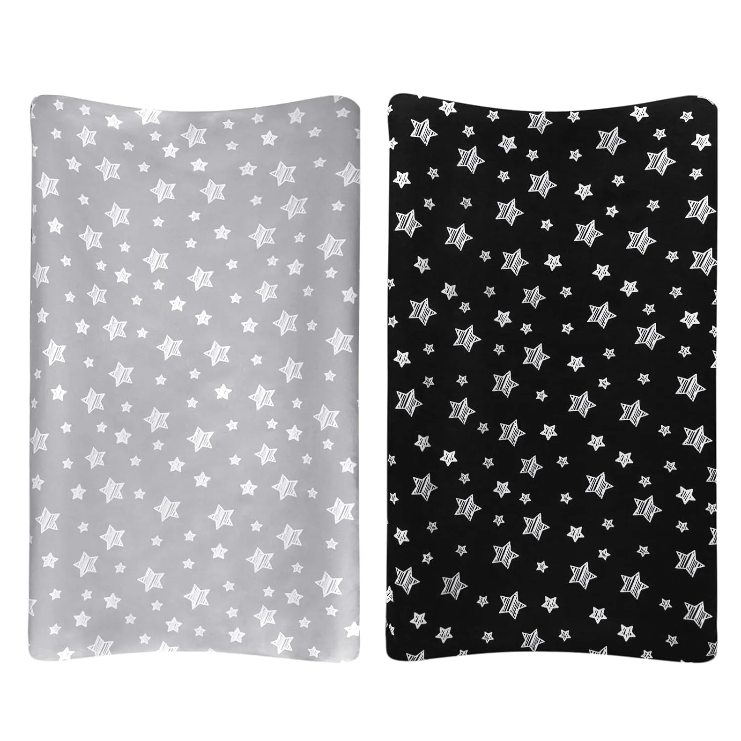 Changing Pad Cover for Boys 2 Pack, Lovely Print Soft Unisex Diaper Change Table Sheets, Fit 32"x16" Contoured Pad, Comfy Cozy 2-Pack Cradle Sheets