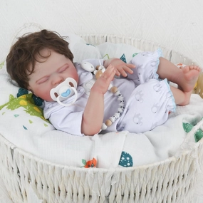 CHAREX Lifelike Reborn Baby Dolls Boy - 18 Inch Realistic Baby Doll Looks Real Newborn Baby Dolls Real Life Baby Boy with Soft Weighted Body Gift Toy for Age 3 