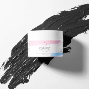 Collagen Volcanic Mud Mask - Natural Skincare for Oily, Dry, Normal Skintypes, Anti Aging, Cleanse, Hydrate, Detox