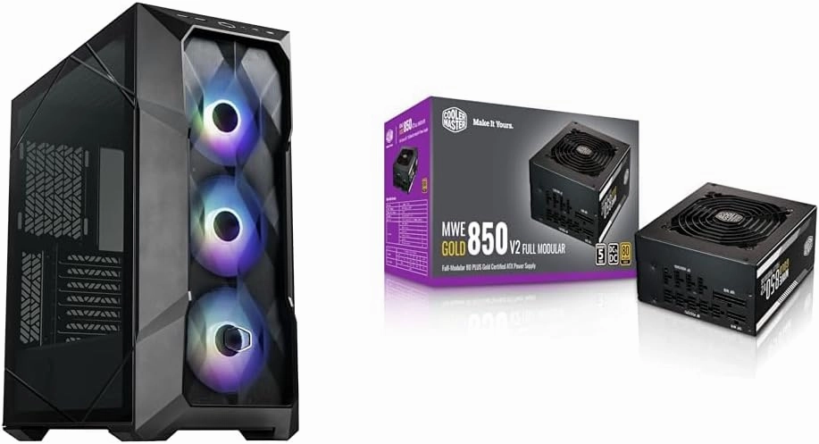 Cooler Master TD500 Mesh V2 Airflow ATX Mid-Tower Case & MWE Gold 850 V2 Full Modular