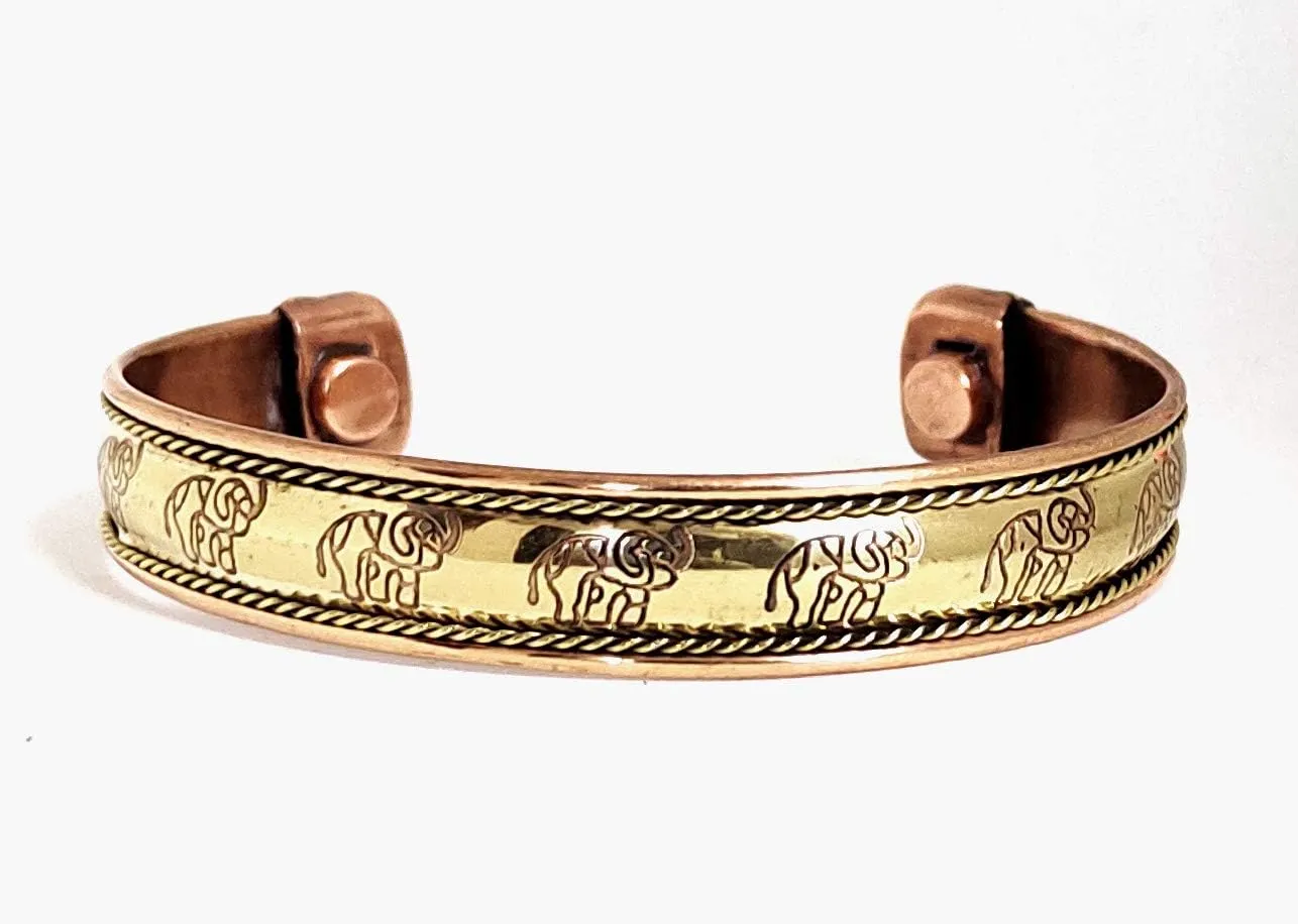 Copper Bracelet Magnetic Pure Copper Therapy Effective & Natural Relief Cuff for Women's & Men's