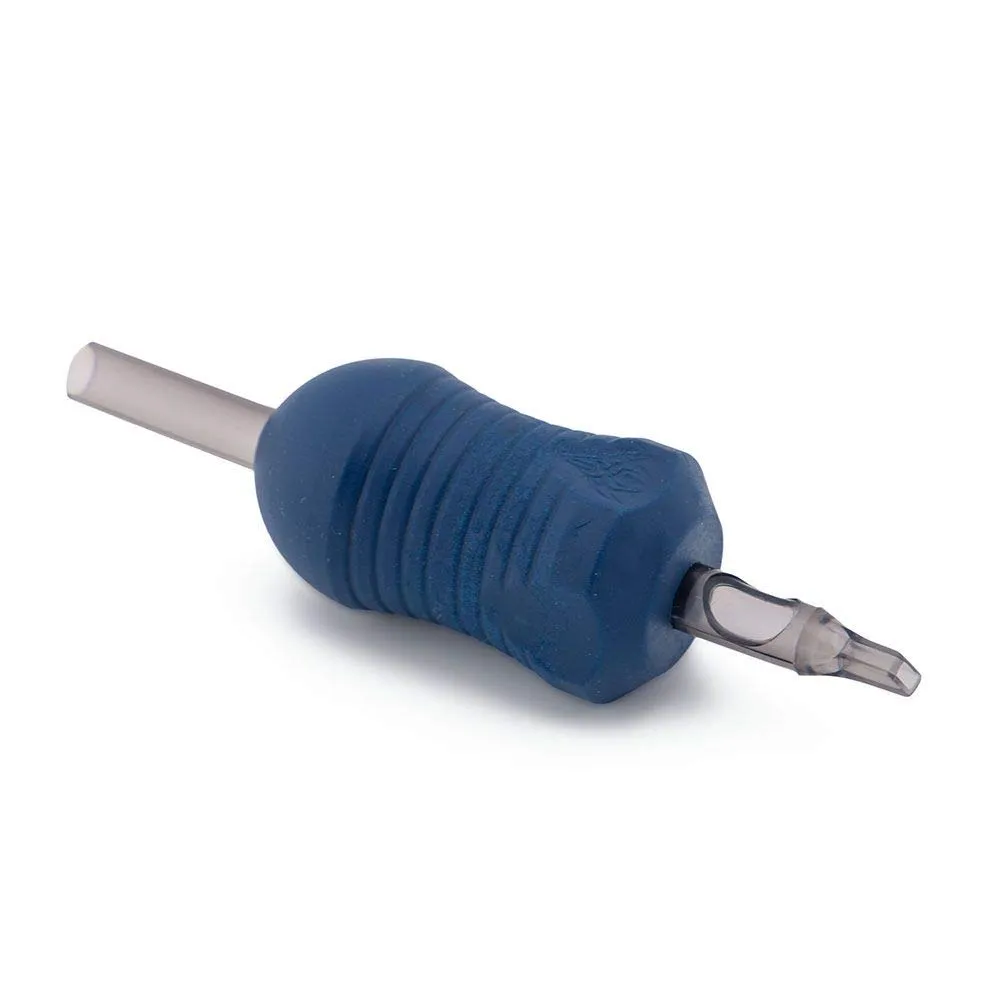 Core Disposable Tattoo Tubes and Grips, Plastic, 1.25” Contour, Box of 20, Tattoo Tips Style RT7