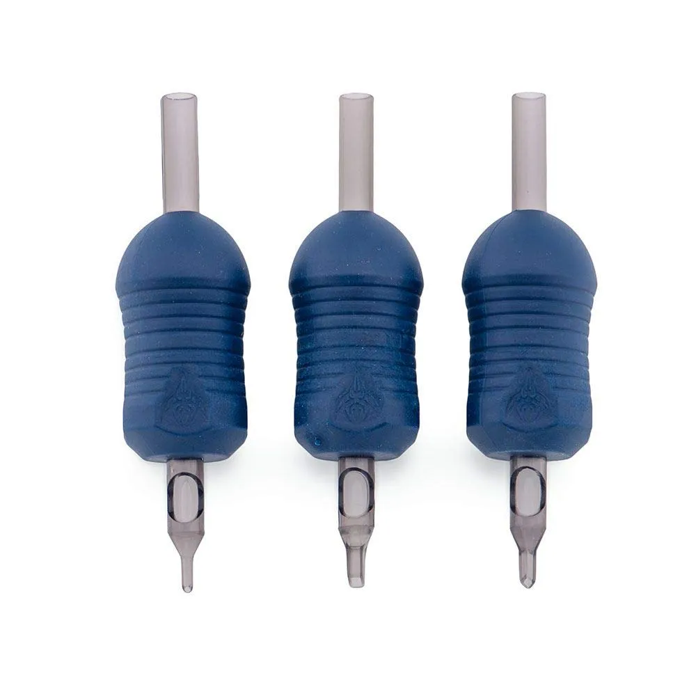 Core Disposable Tattoo Tubes and Grips, Plastic, 1.25” Contour, Box of 20, Tattoo Tips Style RT7