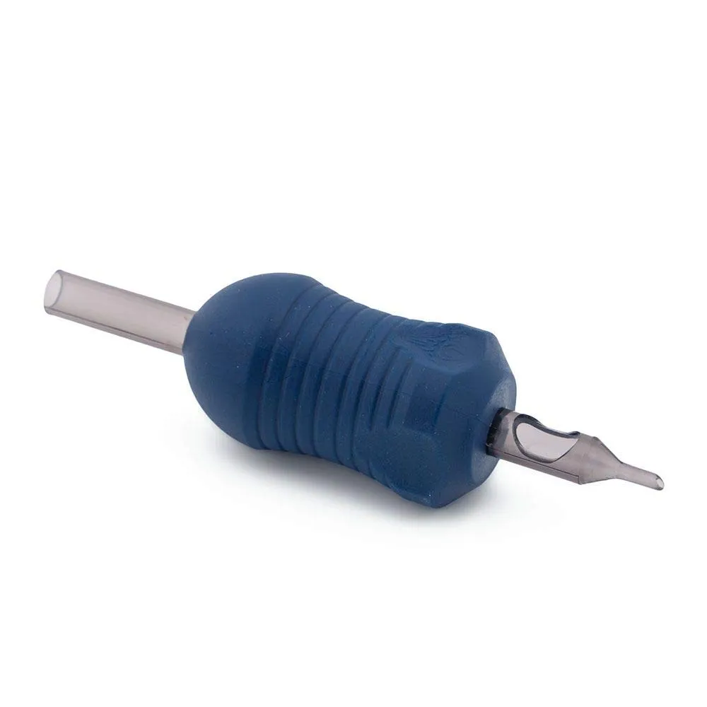 Core Disposable Tattoo Tubes and Grips, Plastic, 1.25” Contour, Box of 20, Tattoo Tips Style RT7