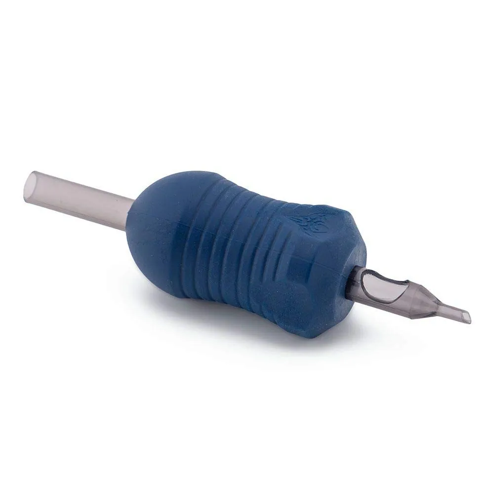 Core Disposable Tattoo Tubes and Grips, Plastic, 1.25” Contour, Box of 20, Tattoo Tips Style RT7