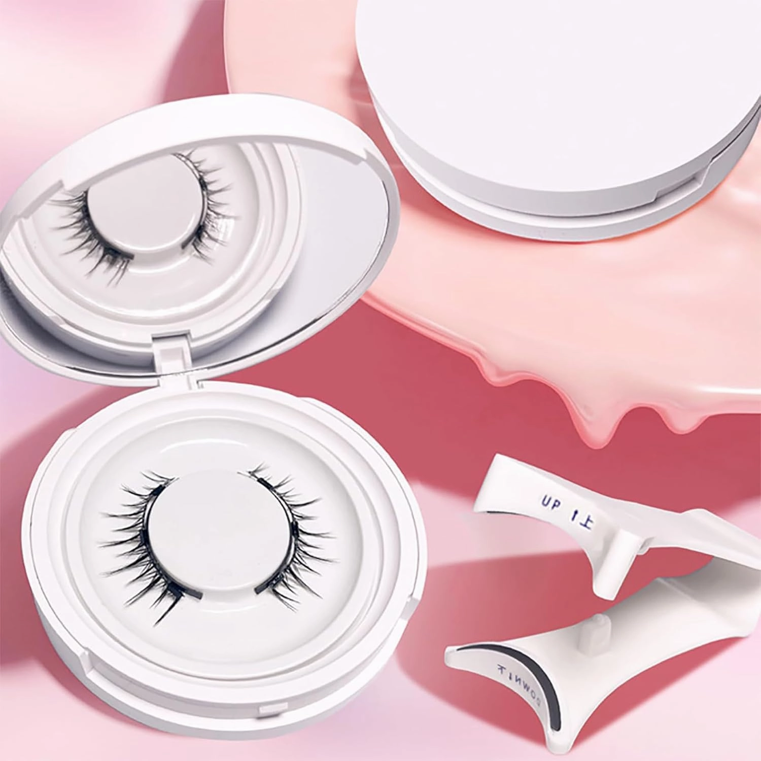 Craft Magnetic Eyelashes, Magnetic Eyelashes with Applicator, Craft Magneticlashes, Double Sided Reusable Magnetics lashes (G,2PCS)
