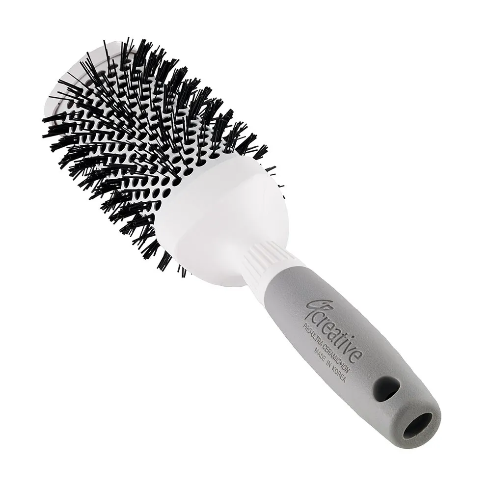 Creative Hair Brushes Triangle Ceramic & Ionic CR100 PRO, Medium 2.5"