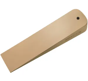 CS Unitec | Non-Sparking Aluminum Bronze Flange Wedge with Lanyard Hole | Metal Pipefitting Welding Tool | 3/4 in x 1-1/2 in x 6 in