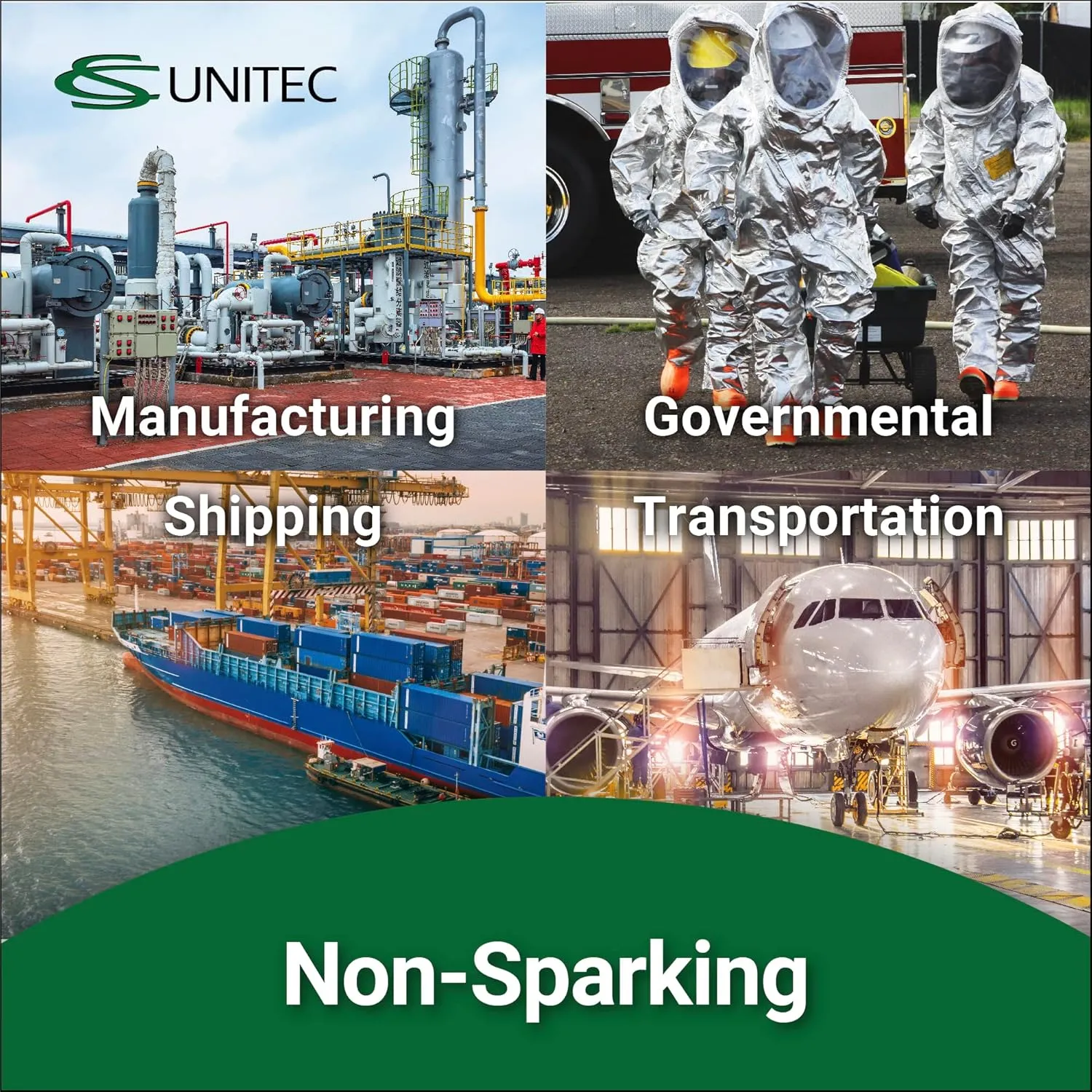 CS Unitec | Non-Sparking Aluminum Bronze Flange Wedge with Lanyard Hole | Metal Pipefitting Welding Tool | 3/4 in x 1-1/2 in x 6 in