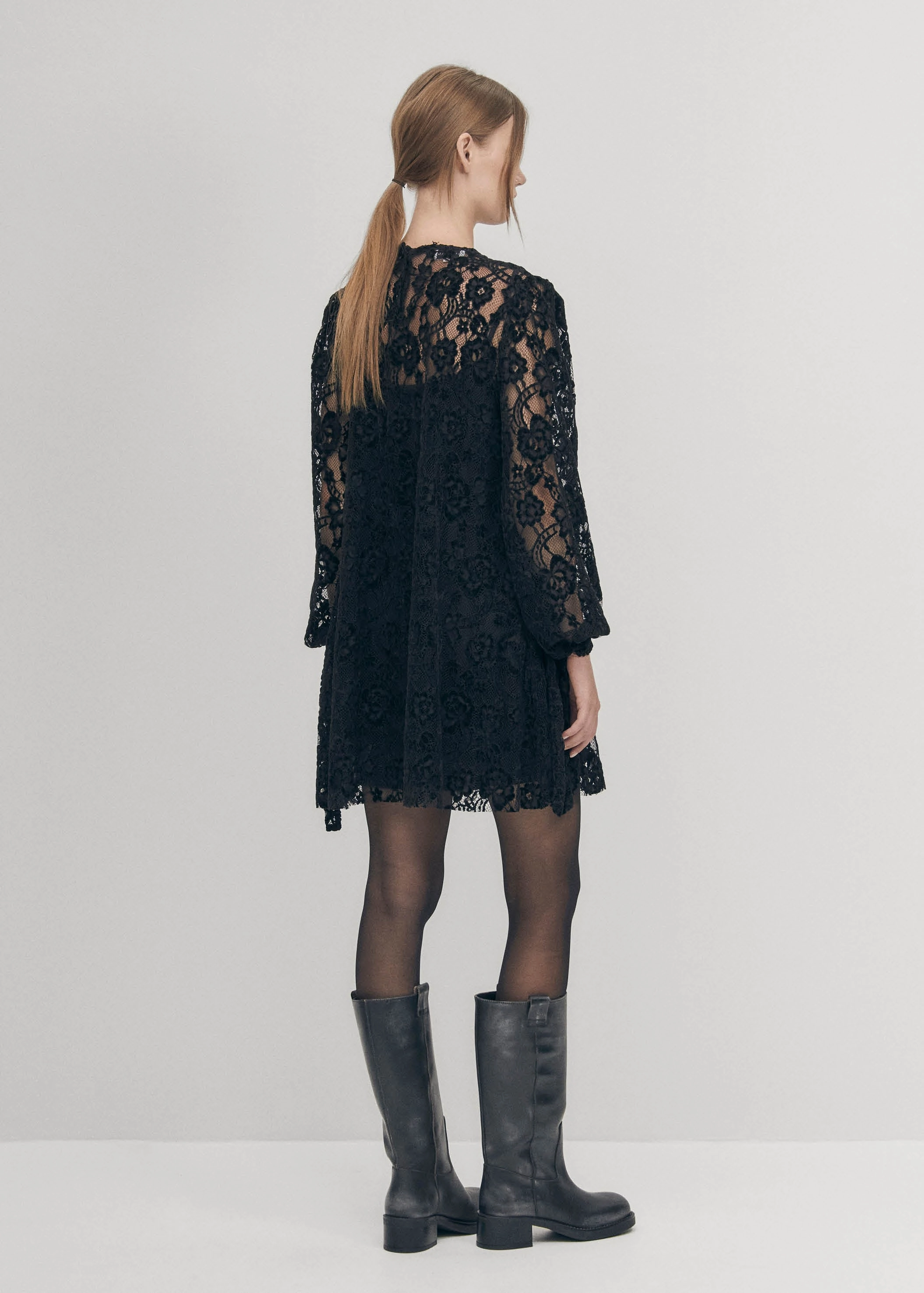 Dablon Lace Black Dress
