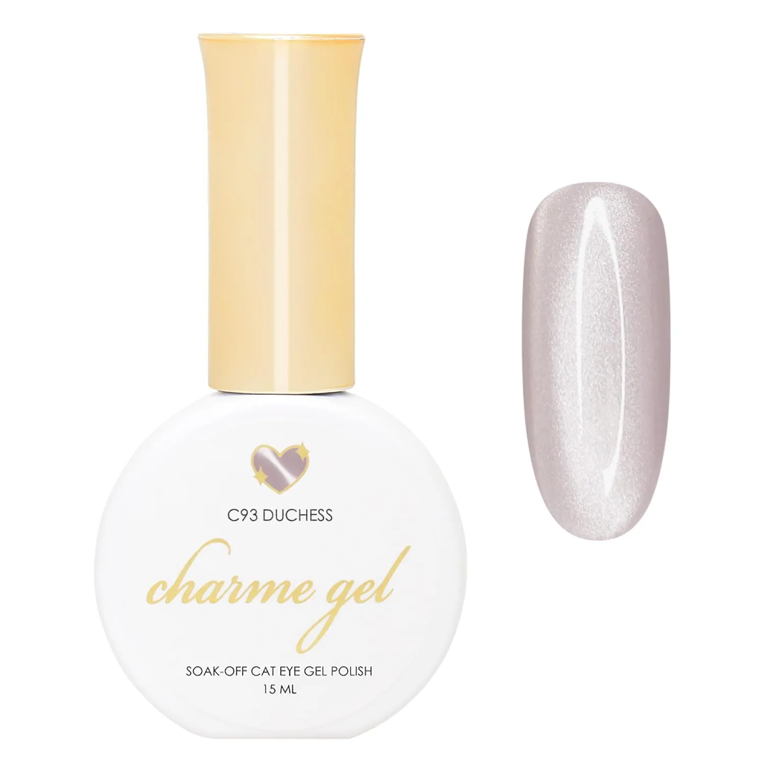 Daily Charme Velvet Coquette Silk Cat Eye C93 Duchess Magnetic Gel Nail Polish Collection 15ml Soak Off UV Led Gel Nail Polish, Home DIY/Nail Salon Manicure (Light Beige)