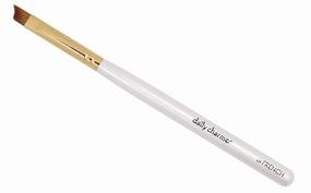 Daily Charme Nail Art Brush - 09 French, Slanted Flat Rectangle Brush, Curved Edge, Drawing Tool for French Tips