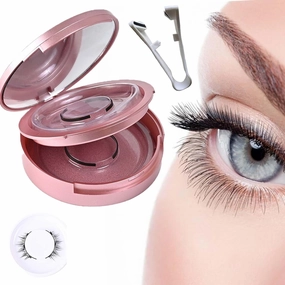 Dalarey-Dalarey Magnetic Lashes, Reusable Magnetic Eyelashes, Magnetic Lashes with Applicator, Light Weight and Waterproof Magnetic Eyelashes No Glue, Easy to Wear (Simple)