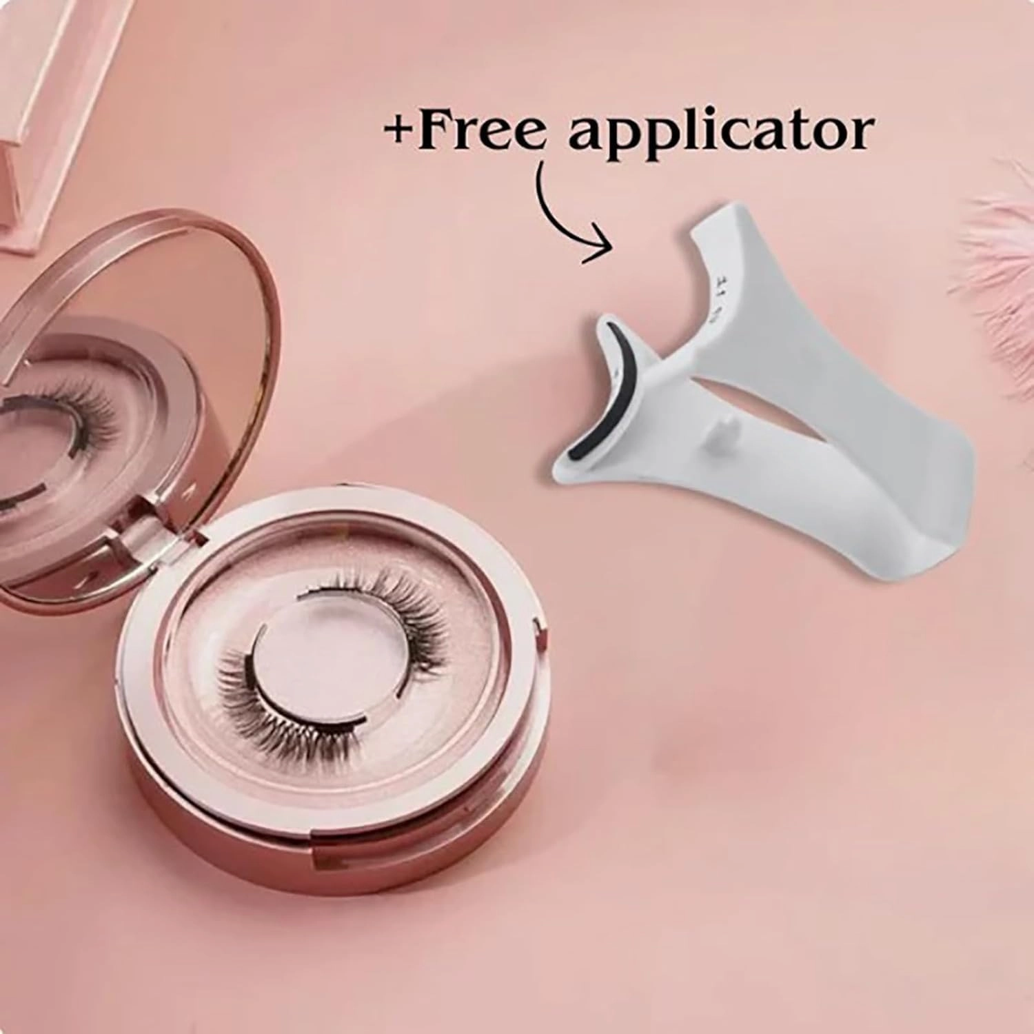 Dalarey Magnetic Lashes with Applicator Magnetic Eyelashes Natural Look Clear Band Wispy Reusable Magnetic Eyelashes No Glue Needed Magnetic Lashes Without Eyeliner False Eyelashes (Fuller)
