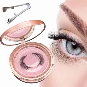 Dalarey Magnetic Lashes with Applicator Magnetic Eyelashes Natural Look Clear Band Wispy Reusable Magnetic Eyelashes No Glue Needed Magnetic Lashes Without Eyeliner False Eyelashes (Fuller)