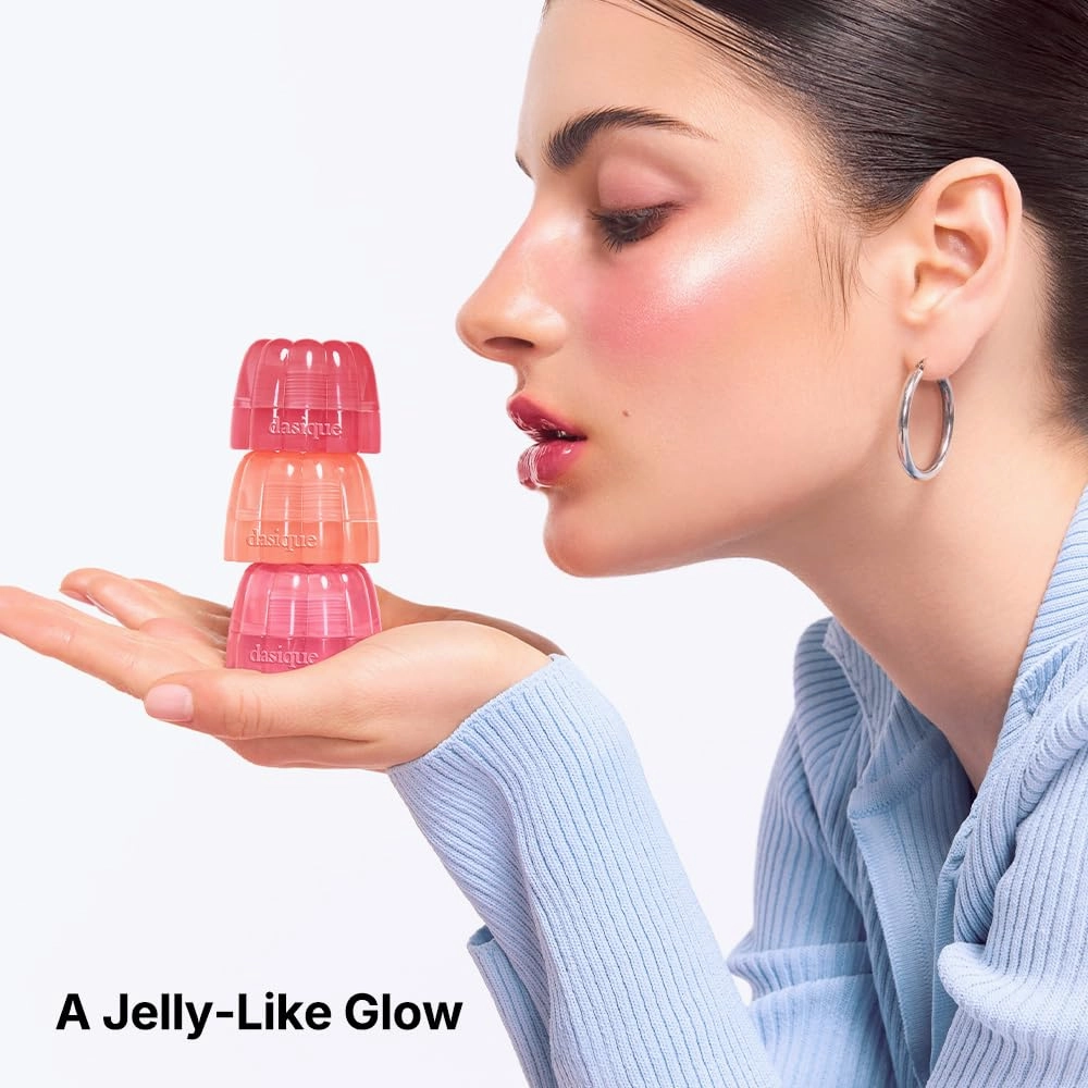 Dasique Chewing Glow Pot #14 Poppy Pudding 0.14 oz | Buildable & Variety of Colors | Bouncy Texture | Dewy Jelly Glow | K-beauty