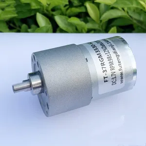 DC 3V-7.4V Gear Motor Metal Gearbox Flat Shaft High Torque 37RGM530 Electric Toy Intelligent Machine Robot Model 3.7V 6V