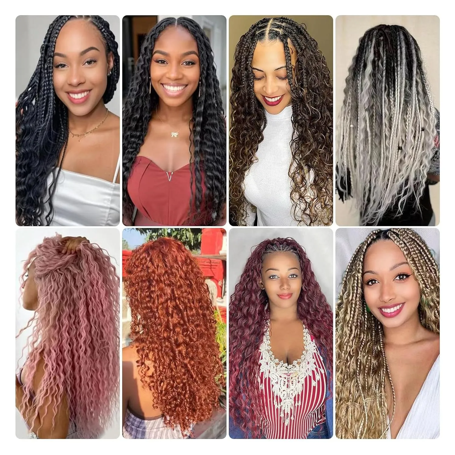 Deep Wave Crochet Hair Black Synthetic Water Wave Crochet Hair for Goddess 22Inch 3 Packs Wet and Wavy Braiding Hair Pre Stretched
