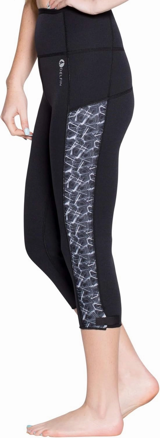 Delfin Spa Women's Heat Maximizing Neoprene Workout Capris
