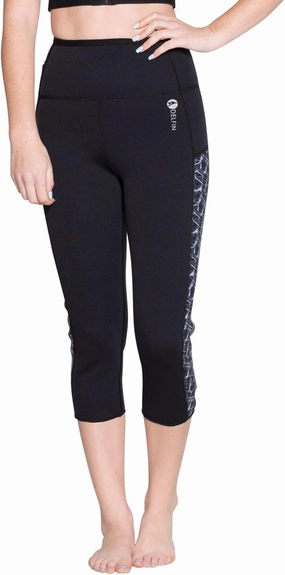 Delfin Spa Women's Heat Maximizing Neoprene Workout Capris