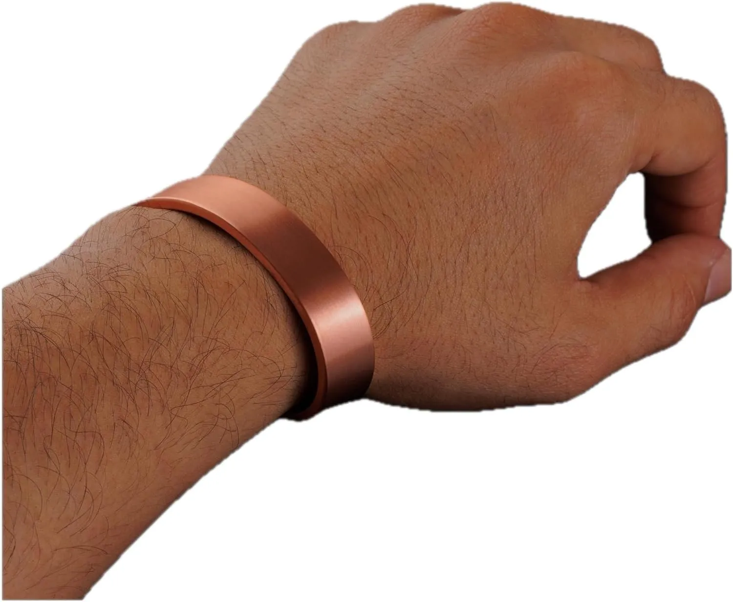 DEMMEX 3mm Thick Copper Bracelet for Men & Women – 100% Pure Solid Turkish Copper Cuff Bangle, Heavy-Gauge & Uncoated, Non-Magnetic – 1/8" Thickness, Thickest of Its Kind