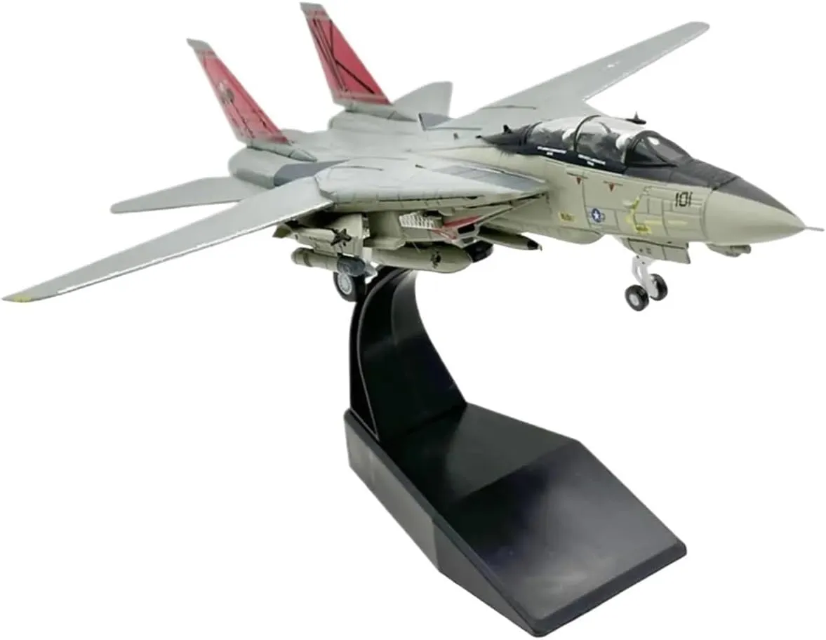 Diecast Plane Model 1:100 Scale for F14 Alloy Fighter Model Transport Aircraft Aviation Commemorate Decorative
