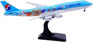 Diecast Plane Model 1:400 Scale for B747-8 HL7630 Alloy Plane Model Diecast Desktop Decoration with Stand