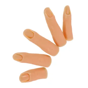 Diy Nail Art Light 5pcs Silicone Practice Fingers Magnetic Hands Gel for Nail Training and Display