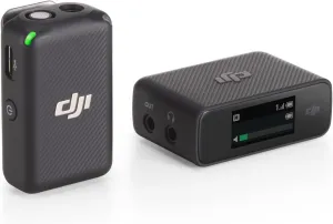 DJI Mic (1 TX   1 RX), Wireless Lavalier Microphone, 250m (820 ft.) Range, Compact and Ultra-Light, 14-Hour Recording, Wireless Microphones for PC, iPhone, Android, Cameras, Vlogs, Live Stream