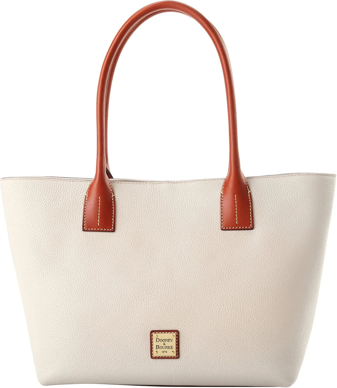 Dooney & Bourke Handbag, Pebble Grain Small Russel Tote - White