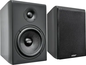 EARTHQUAKE Sound RBS-52 Bookshelf Speaker with PistonMax Technology, 5.25" High Output Woofer and Dynamic 1" Silk Dome Neodymium Tweeter, Matte Black, Pair