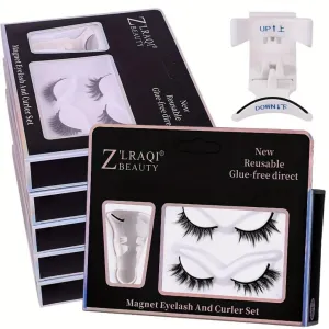 Easy to Use Glueless Reusable Magnetic False Eyelashes (MIX1 MIX3)