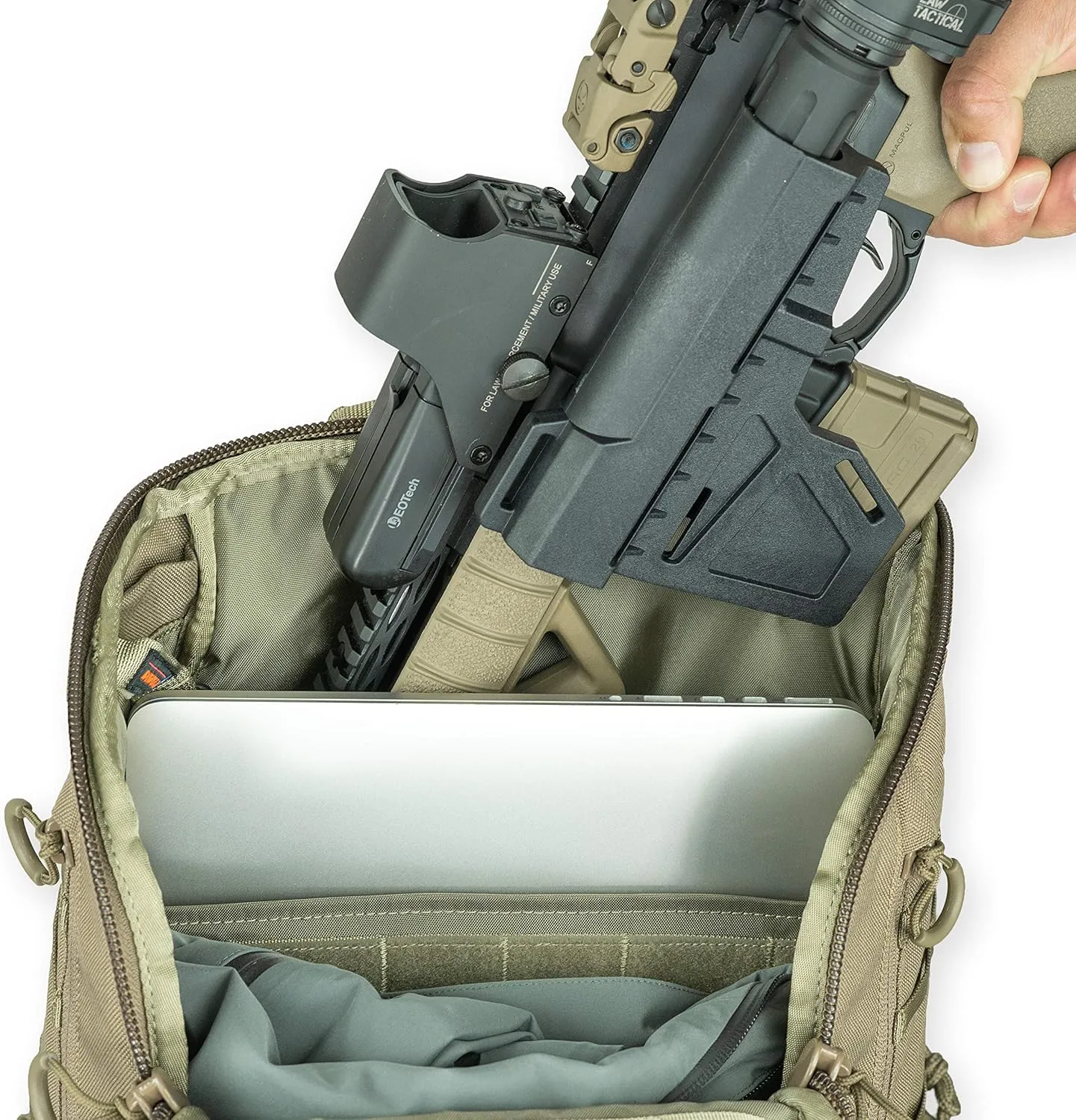 Eberlestock Little Trick Pack - Expandable EDC Backpack with an Edgy, Modern-Executive Style, Black