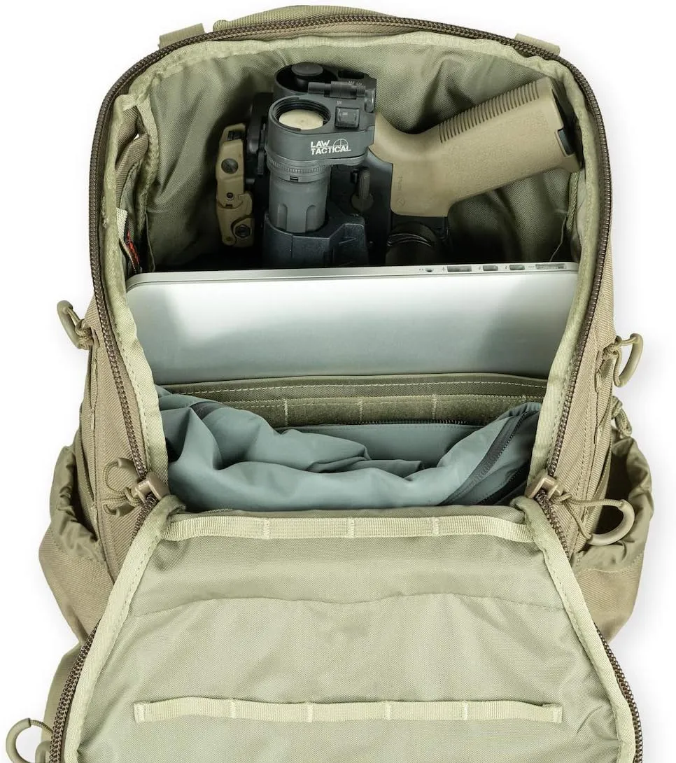 Eberlestock Little Trick Pack - Expandable EDC Backpack with an Edgy, Modern-Executive Style, Black
