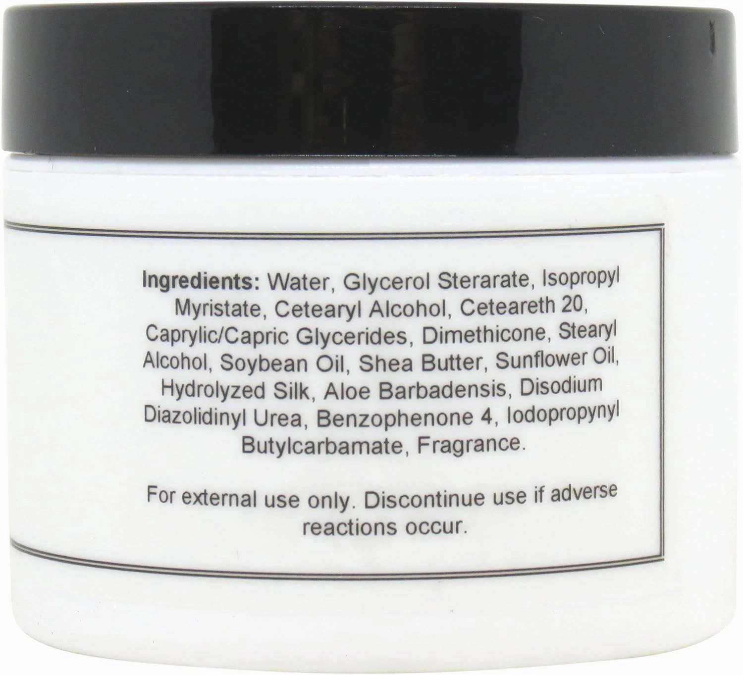 Eclectic Lady Baby Powder Satin and Silk Cream, Body Cream, Body Lotion, 4 oz - Shea Butter, Aloe, Silk Amino Acids, Vitamin E, Phthalate-Free, Handcrafted in USA - Perfect For Women