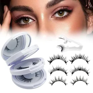 Elara Craft Magnetic Eyelashes,Magnetic Eyelashes with Applicator,2025 New Upgraded Magnet Lashes Natural Look,Reusable Soft Lashes Kit No Glue or Liner Needed(03 04 07)